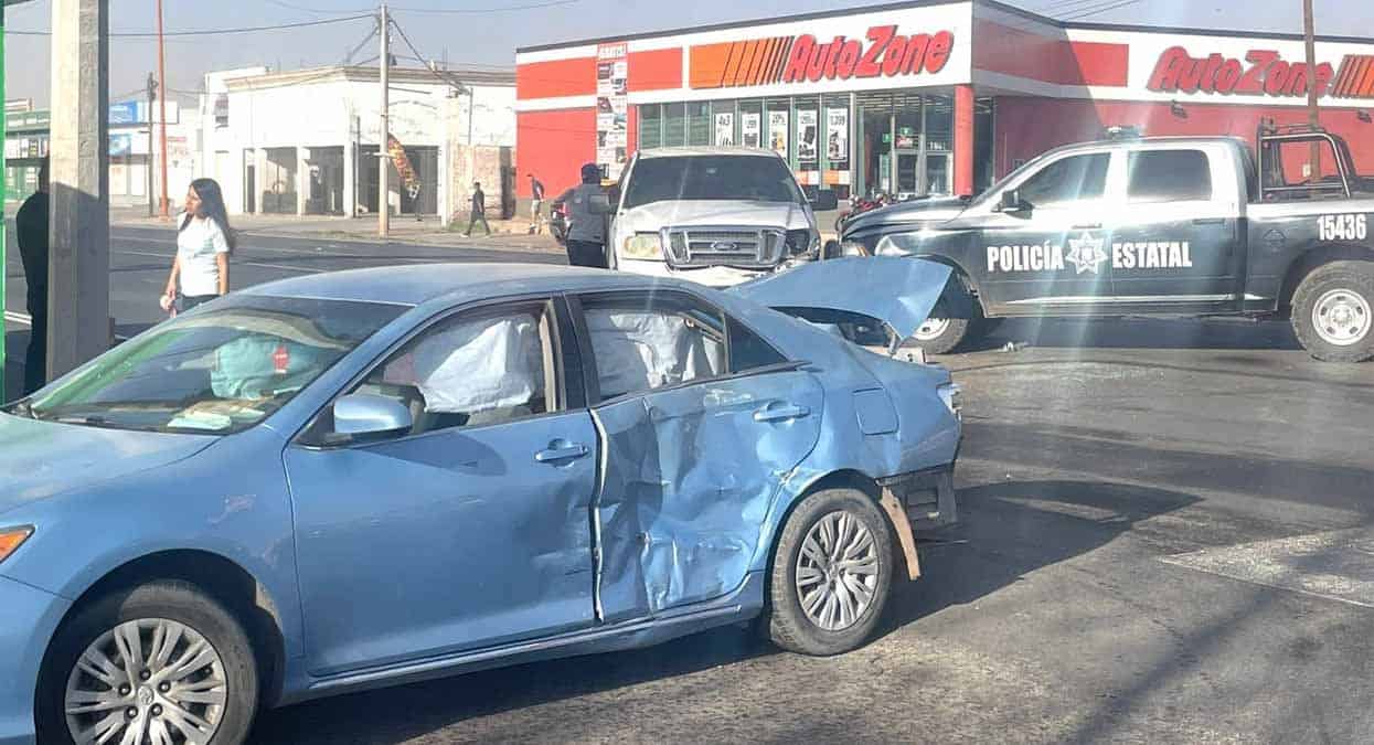 Se estrella patrulla de la Policía Estatal  al sur de Ciudad Obregón