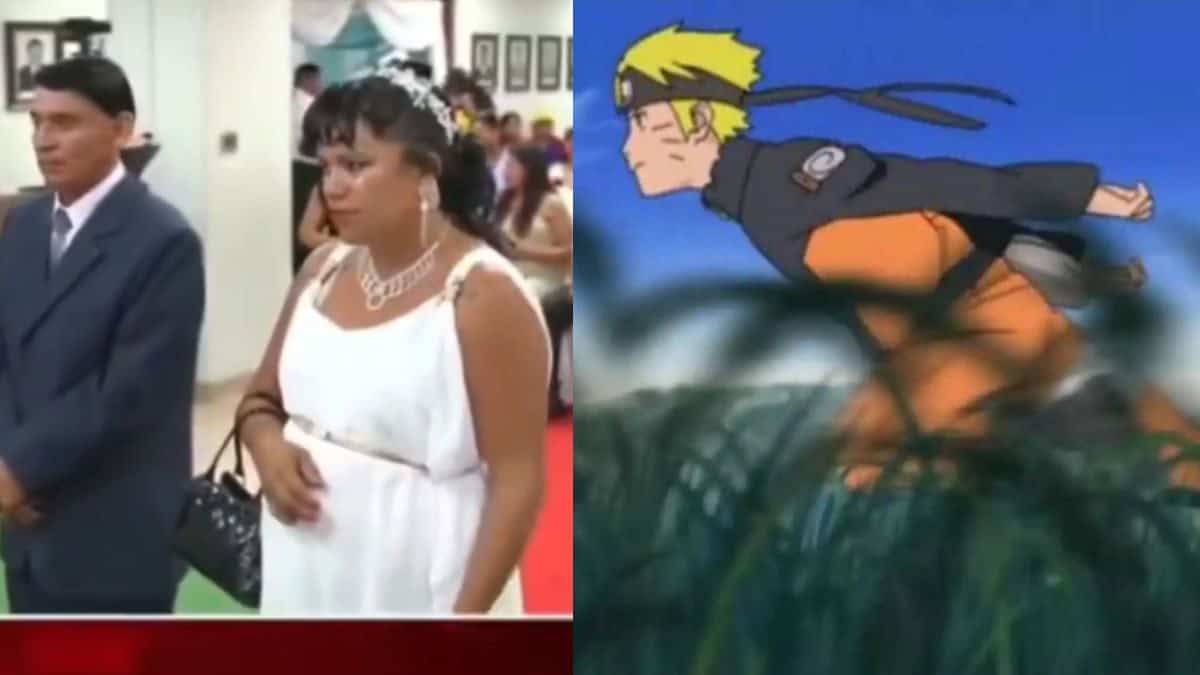 Novia huye de su boda corriendo como Naruto