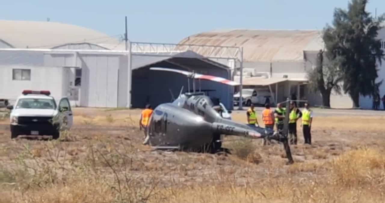 Se desploma helicóptero en la Base Aérea de Hermosillo