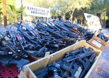 Destruyen más de mil armas decomisadas en Sonora