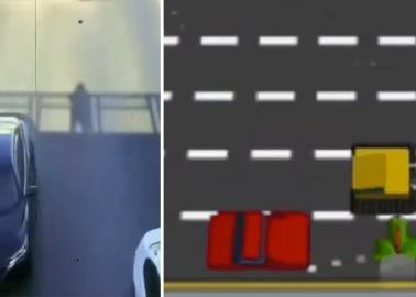 VIDEO | El puente y la sombra: hombre emula juego de video, con final inesperado