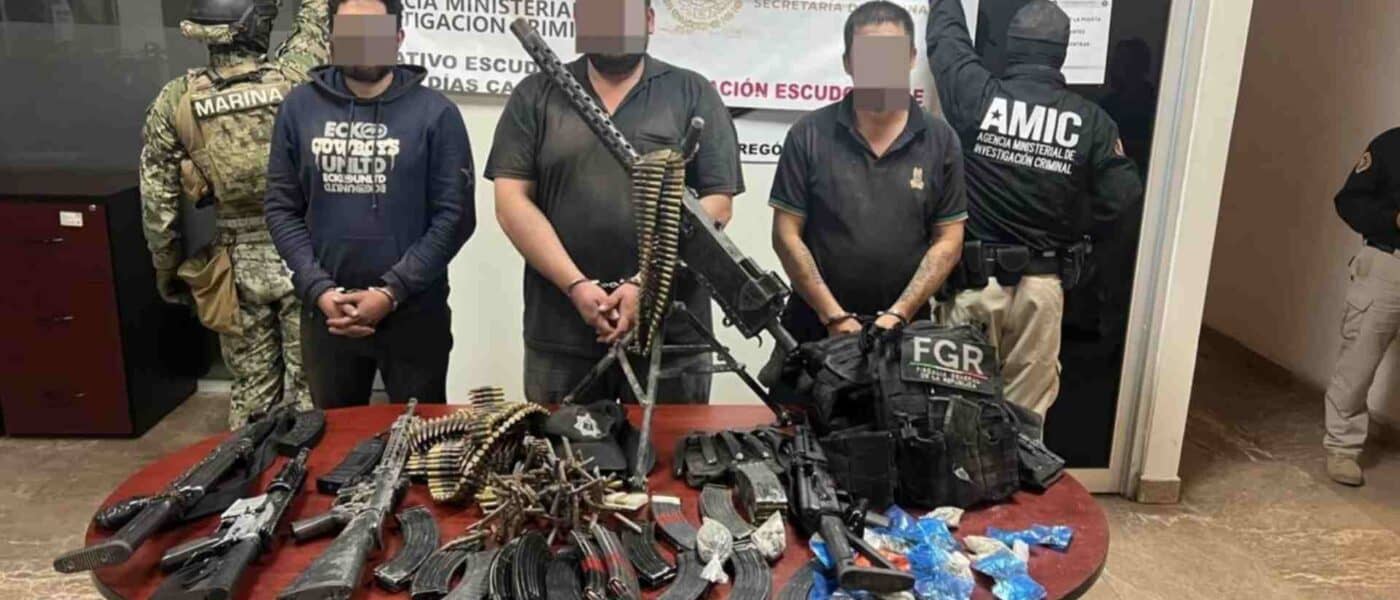 Detienen a tres con arsenal en San José de Bácum