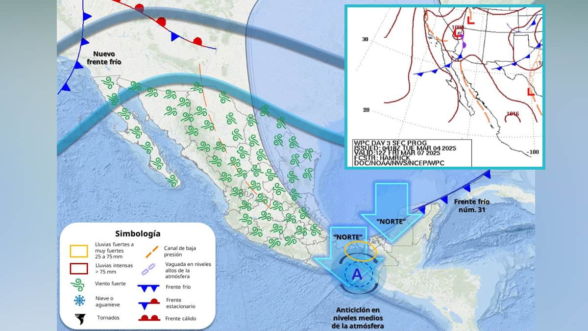 Clima en Sonora hoy 5 de marzo: Otro frente frío llegará esta semana, con lluvias y aguanieve