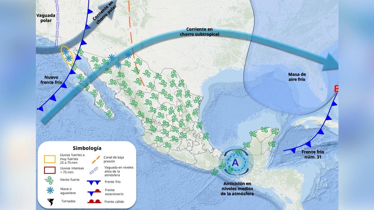 Clima en Sonora hoy 6 de marzo: Frente frío 32 llega con lluvias en algunas regiones