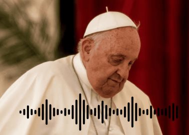 Papa Francisco, con voz agitada, envía mensaje de agradecimiento