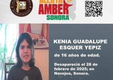 Piden ayuda para encontrar a Kenia, está desaparecida desde el 28 de febrero en Navojoa