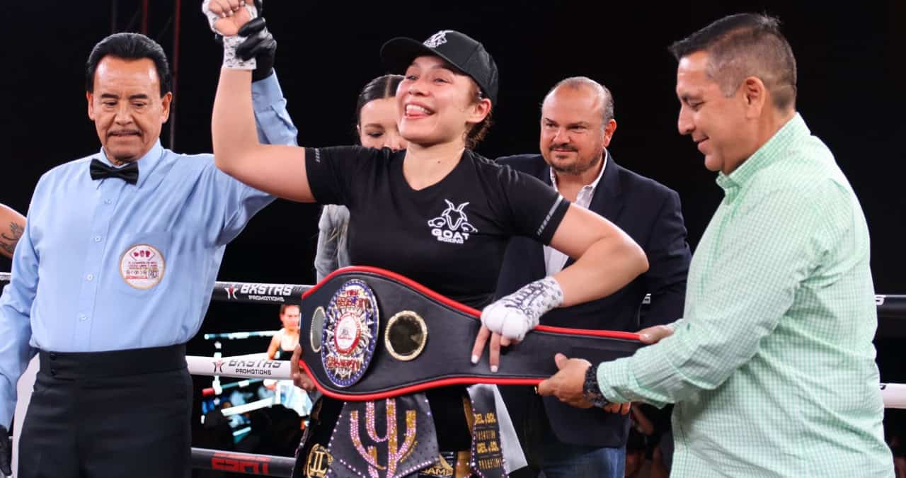 Boxeadora cajemense Yolanda Pitayita Vega, es nueva campeona Fedelatin Superligero