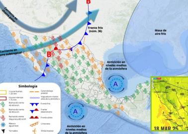 Clima en Sonora hoy 18 de marzo: Vientos y tolvaneras por frente frío 36