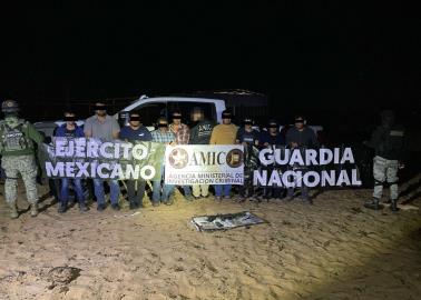 "Revientan" narco laboratorio en Puerto Peñasco; hay nueve detenidos