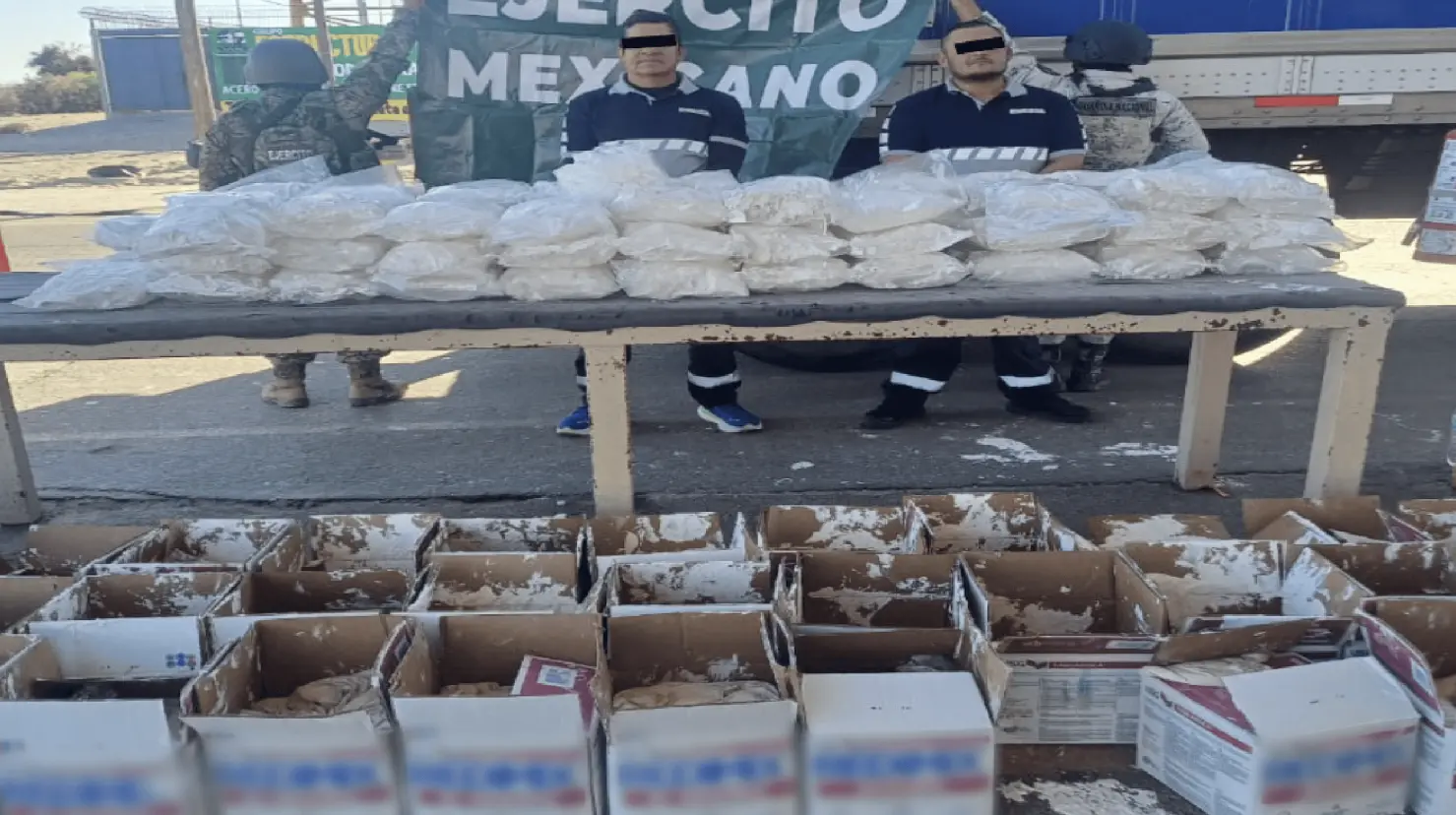 Aseguran millonario cargamento de droga en SLRC
