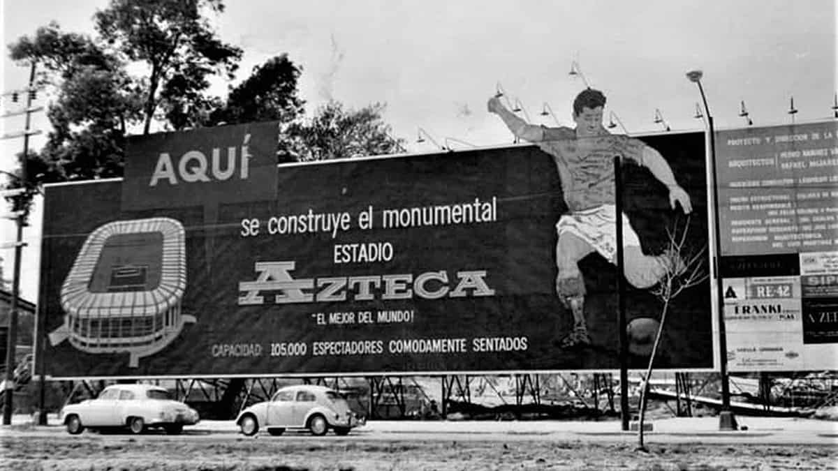 FOTOS | Así se veía el Estadio Azteca cuando se inauguró en 1966