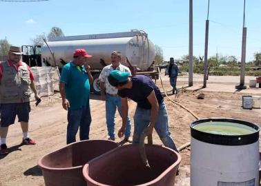 Paredones, sin agua