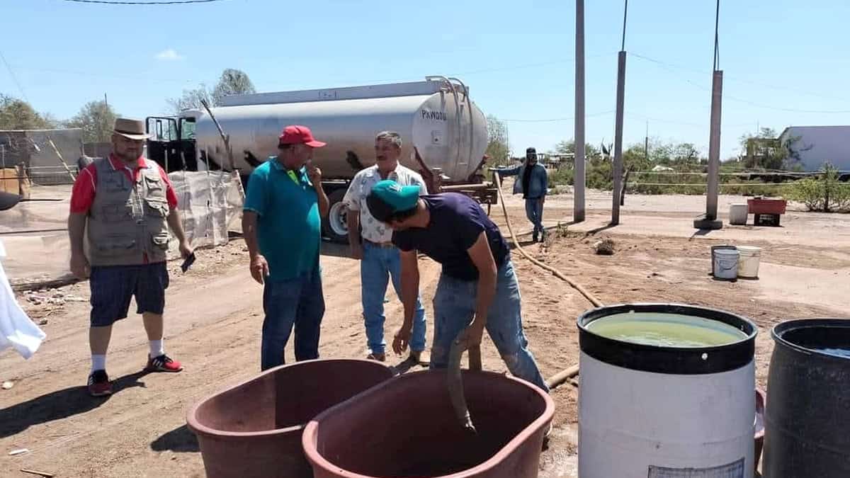 Paredones, sin agua