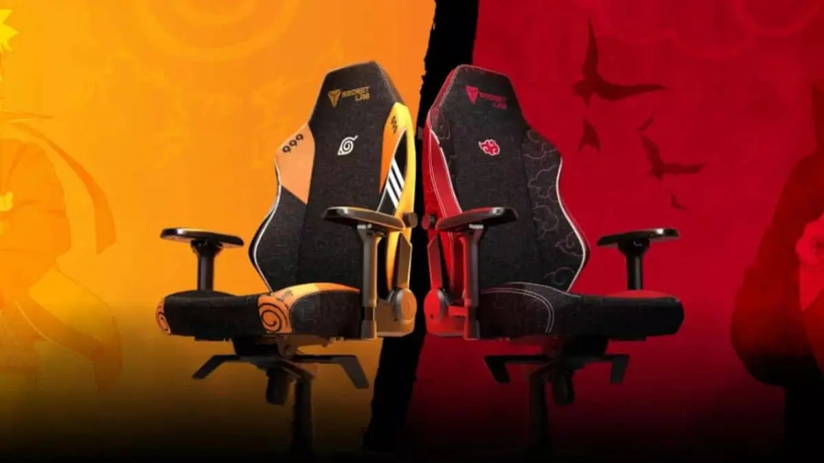 SecretLab y Naruto se unen en estas increíbles sillas gamers