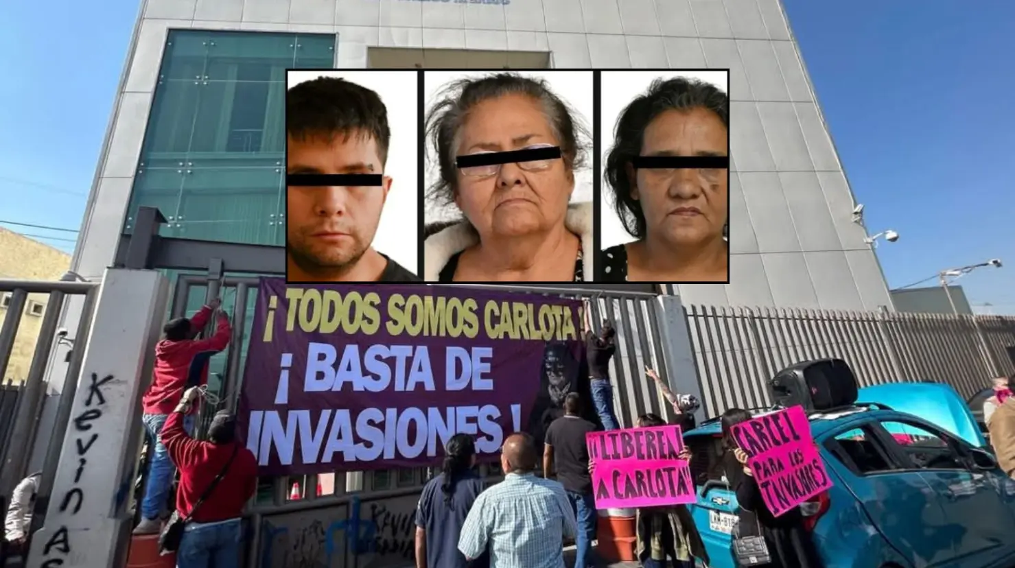 Se manifiestan para pedir libertad de Carlota “N”, la llamada abuelita sicaria, tras ser vinculada a proceso
