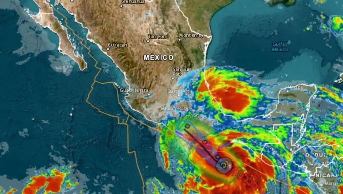 Protección Civil revela lugar exacto en dónde huracán Erick tocará tierra. Foto: SMN