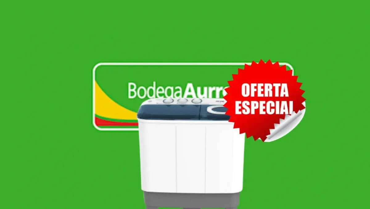Bodega Aurrera tiene una oferta en una lavadora a un precio accesible. Foto: Original