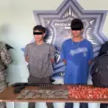 “Caen” dos con droga y “cuerno de chivo” en Misión del Real