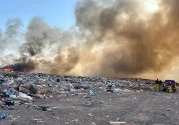 Arde Basurón de Huatabampo