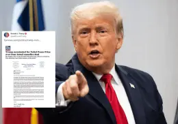 Proponen a Donald Trump al Nobel de la Paz por acuerdo entre Israel e Irán