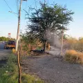 Bomberos de Cajeme controlan incendio en terreno baldío