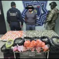 Detienen en Ciudad Obregón a sujeto que cargaba dos maletas con droga