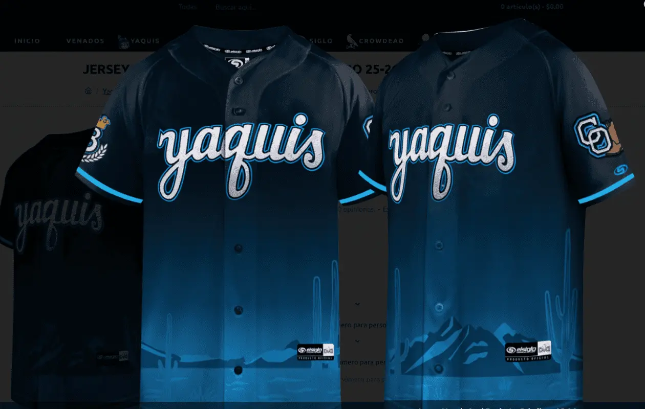 Este día Yaquis presentó su segundo jersey para la temporada 2025-2026.