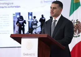 Omar García Harfuch presenta la estrategia nacional antiextorsión