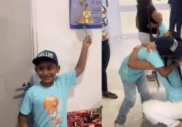 Alan vence la leucemia y cumple emotiva promesa a su maestra Gabriela