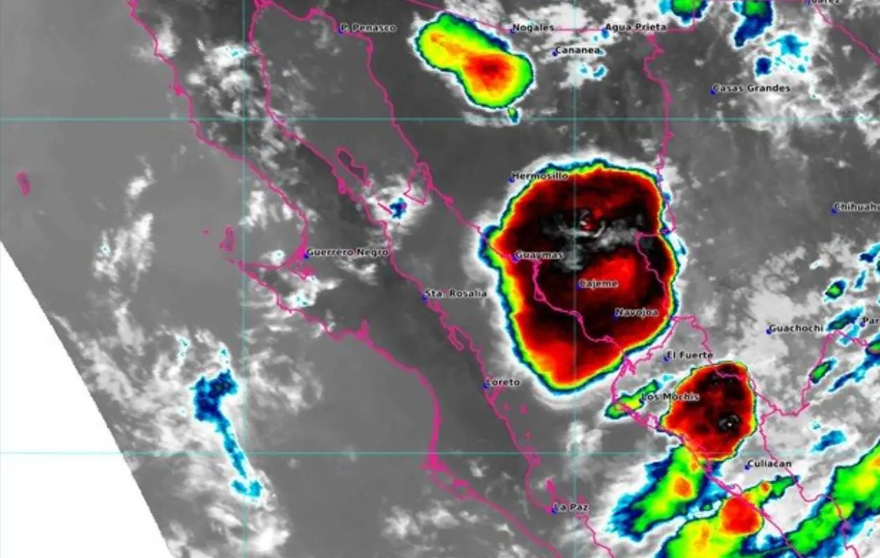 Se espera nuevamente una noche con lluvia en el sur de Sonora.