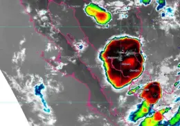 Tormenta eléctrica se dirige a Guaymas y Empalme: Fuerte lluvia y viento en las próximas horas