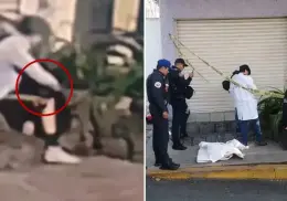 VIDEO | Joven abandona feto de 8 meses de gestación en una jardinera; ya lo buscan