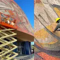 Proyecto de restauración del mural Arteche en el Teatro ITSON