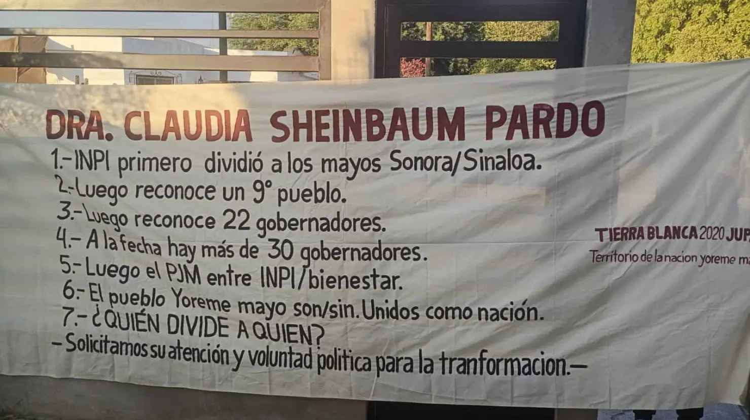 Etnia Mayo pedirá a Sheinbaum agilizar Plan de Justicia