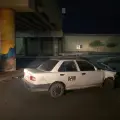 Abandonan taxi chocado al sur de Ciudad Obregón