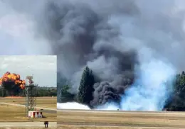 Grave accidente aéreo en aeropuerto de Londres: avioneta se estrella tras despegar