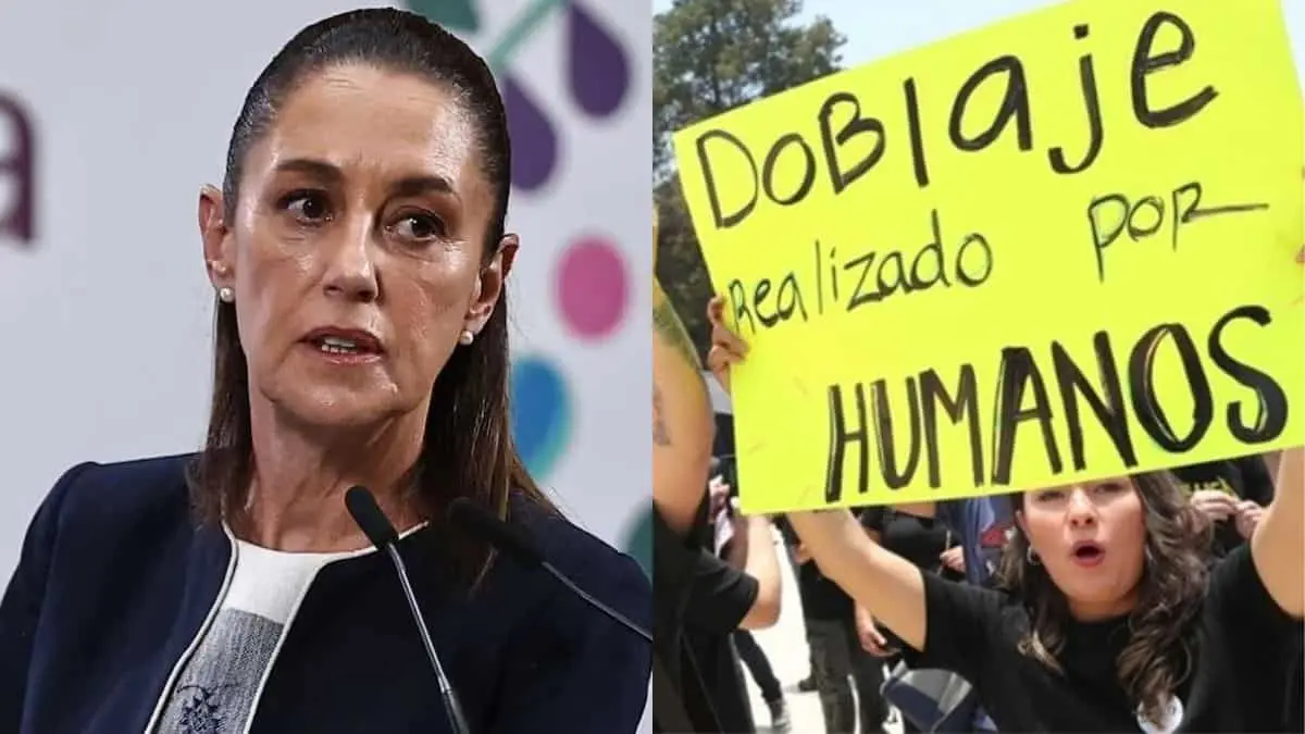 Claudia Sheinbaum respalda a actores de doblaje frente al uso de IA en series y películas