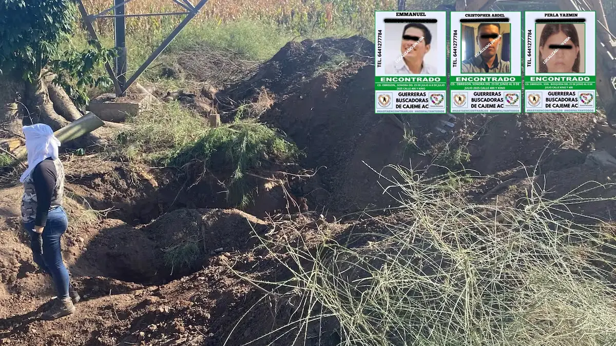 Identifican 3 cuerpos más de la fosa clandestina del Valle del Yaqui