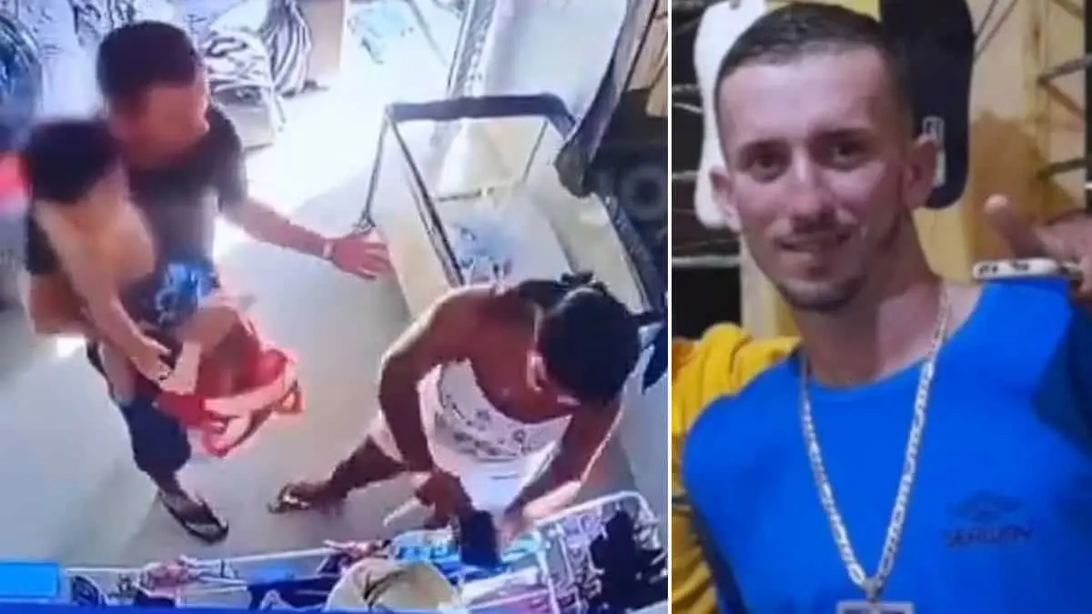 VIDEO | Mujer asesina a su pareja de una puñalada cuando esta cargaba a su hijo en brazos