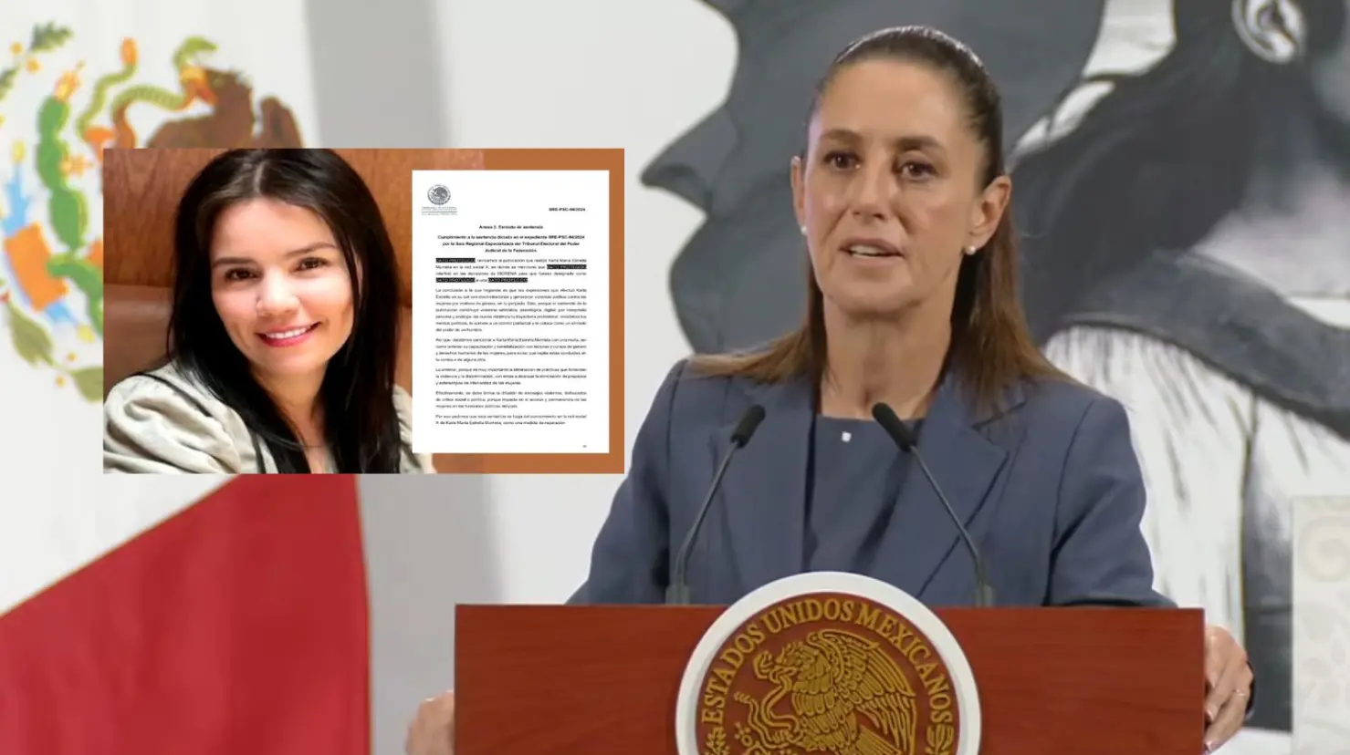 Claudia Sheinbaum critica sanción a Karla Estrella: “Es un exceso, el poder es humildad, no soberbia”