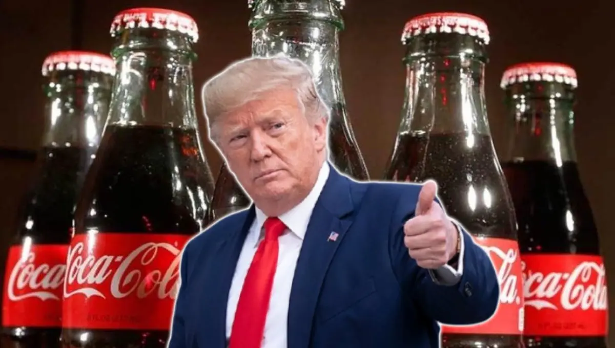 Donald Trump consigue cambiar la receta de la Coca-Cola en Estados Unidos. Foto: Original