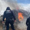 Destruye Policía Estatal campamentos clandestinos en zona fronteriza