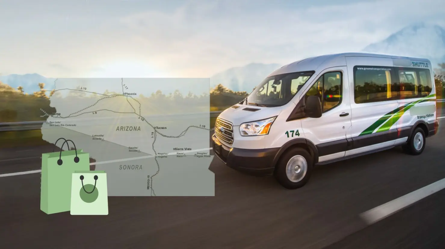 ¿Planeas ir de compras a EU? Esto es lo que cuesta viajar en shuttle desde Hermosillo a Tucson, Arizona