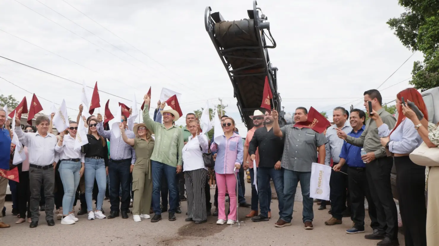 Pavimentación es prioridad, arranca la rehabilitación de 4 kilómetros en Navojoa