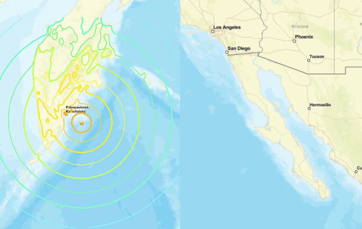 El Sistema de Alerta de Tsunamis de EE. UU. ha emitido un aviso de “olas peligrosas” para las costas de Rusia, Japón, Alaska y Hawái.