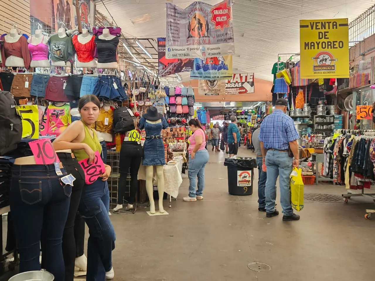 Regulares, ventas de fin de semana en el Mercajeme