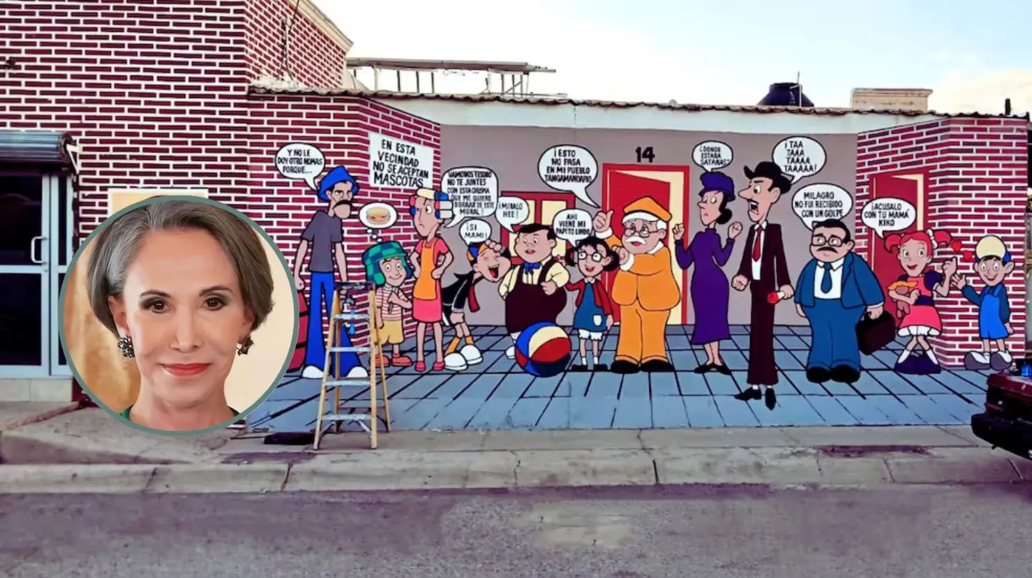 Ciudadanos buscan borrar a Florinda Meza de mural del Chavo del 8 en colonia de Hermosillo
