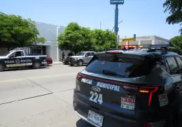 Despliegan operativo tras reporte de sujeto armado en banco de la colonia Centro; resultó ser un escolta