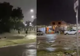 VIDEO | Así rescataron a dos menores que eran arrastradas por las inundaciones en Mazatlán