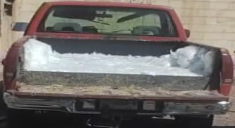 En Vícam, decomisan droga oculta en una camioneta